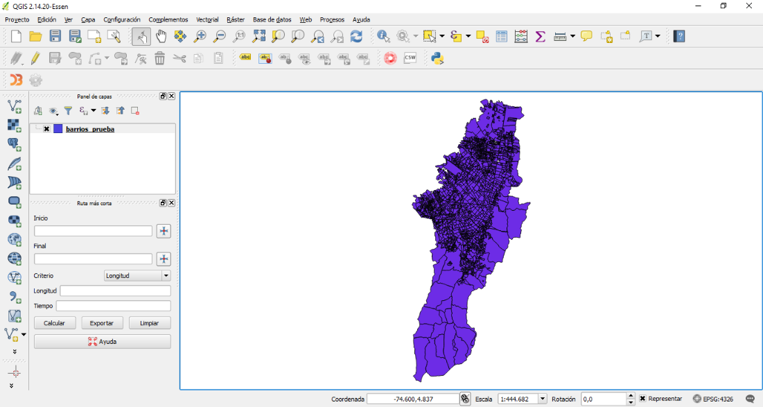 Añadir capa vectorial a QGIS